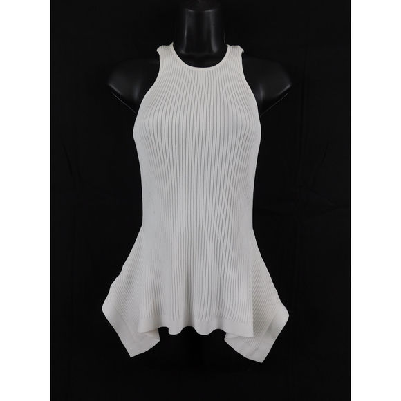 Cinq a sept Ellen Sleeveless Knit Peplum Top MED - Picture 8 of 11